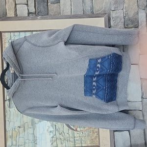Hollister Hoodie with Aztec design on front pocket